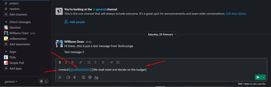 Set A Reminder In Slack For Someone Else Or A Channel