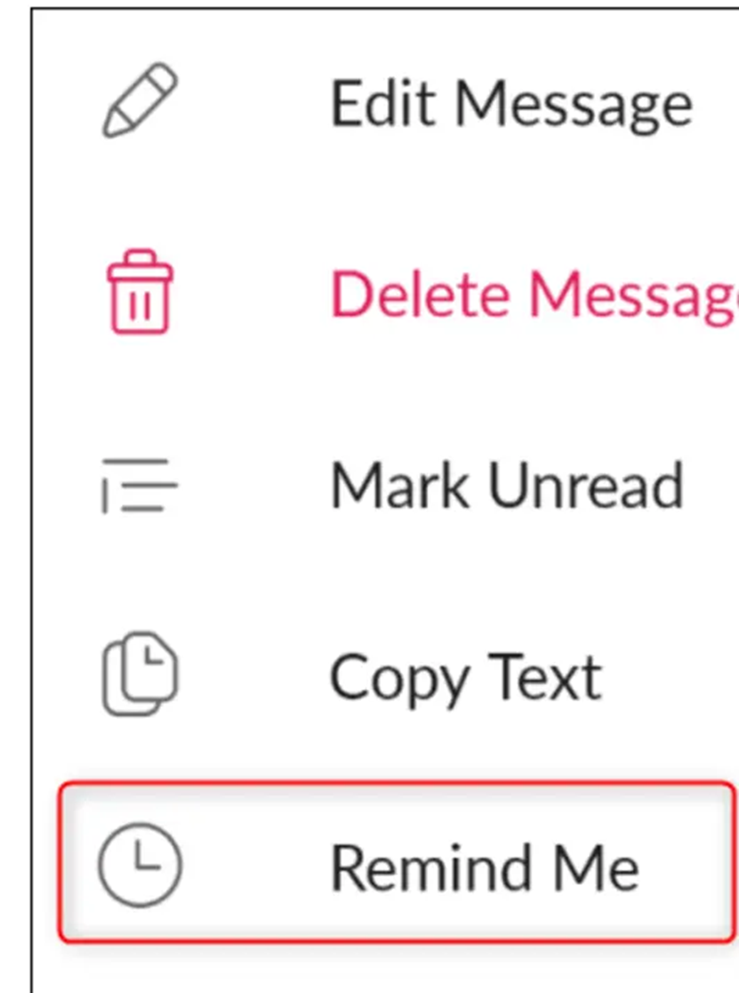 set reminder on slack mobile
