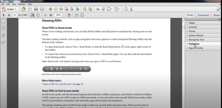 launch the Adobe Acrobat Reader and open the PDF file you wish to edit