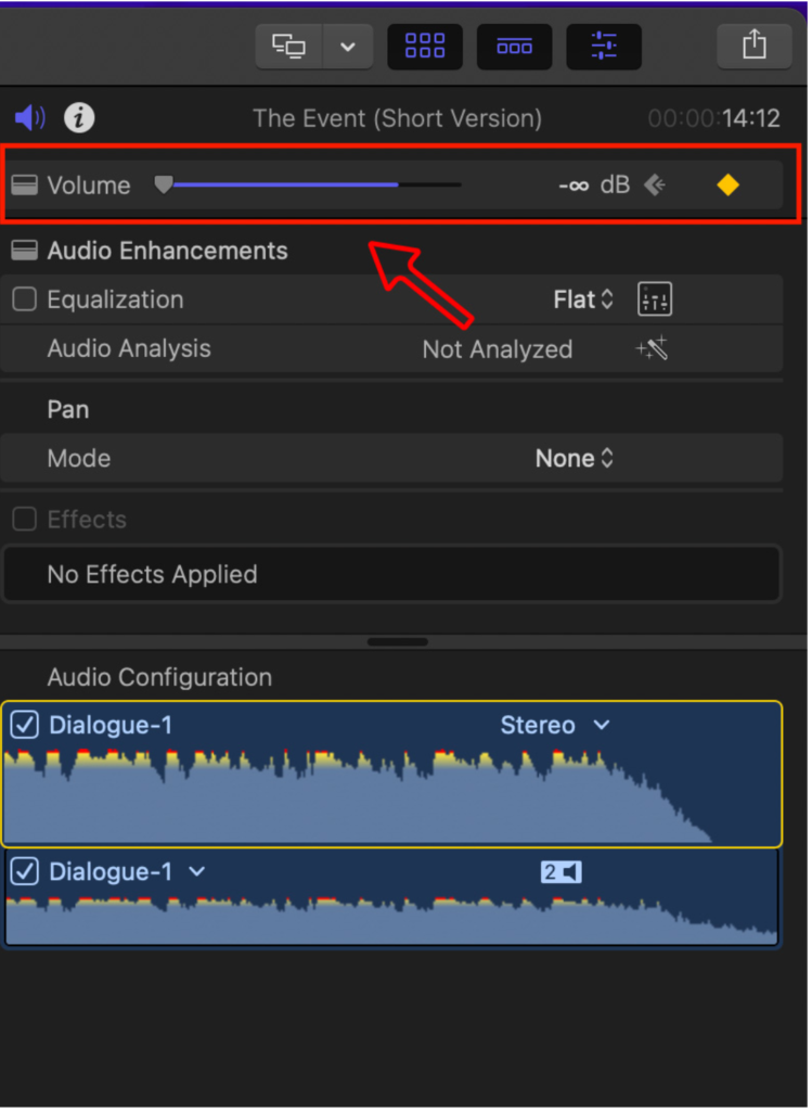 Volume parameter 