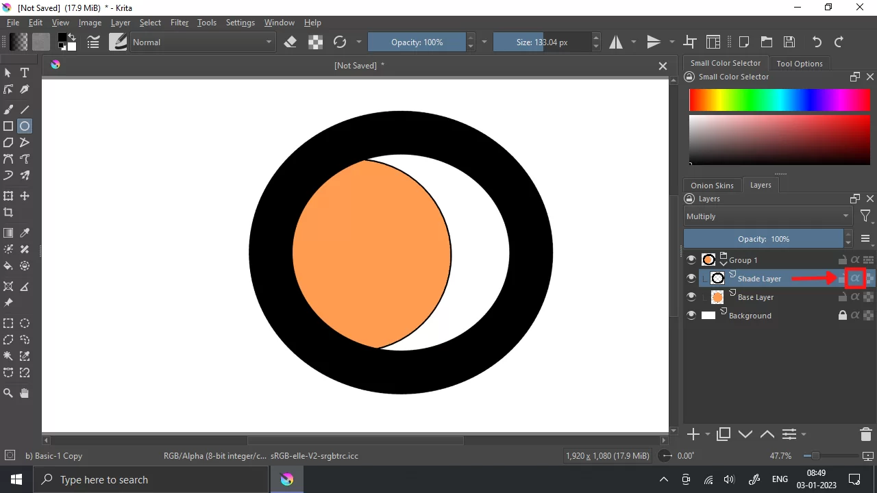 Shade Layer in Krita