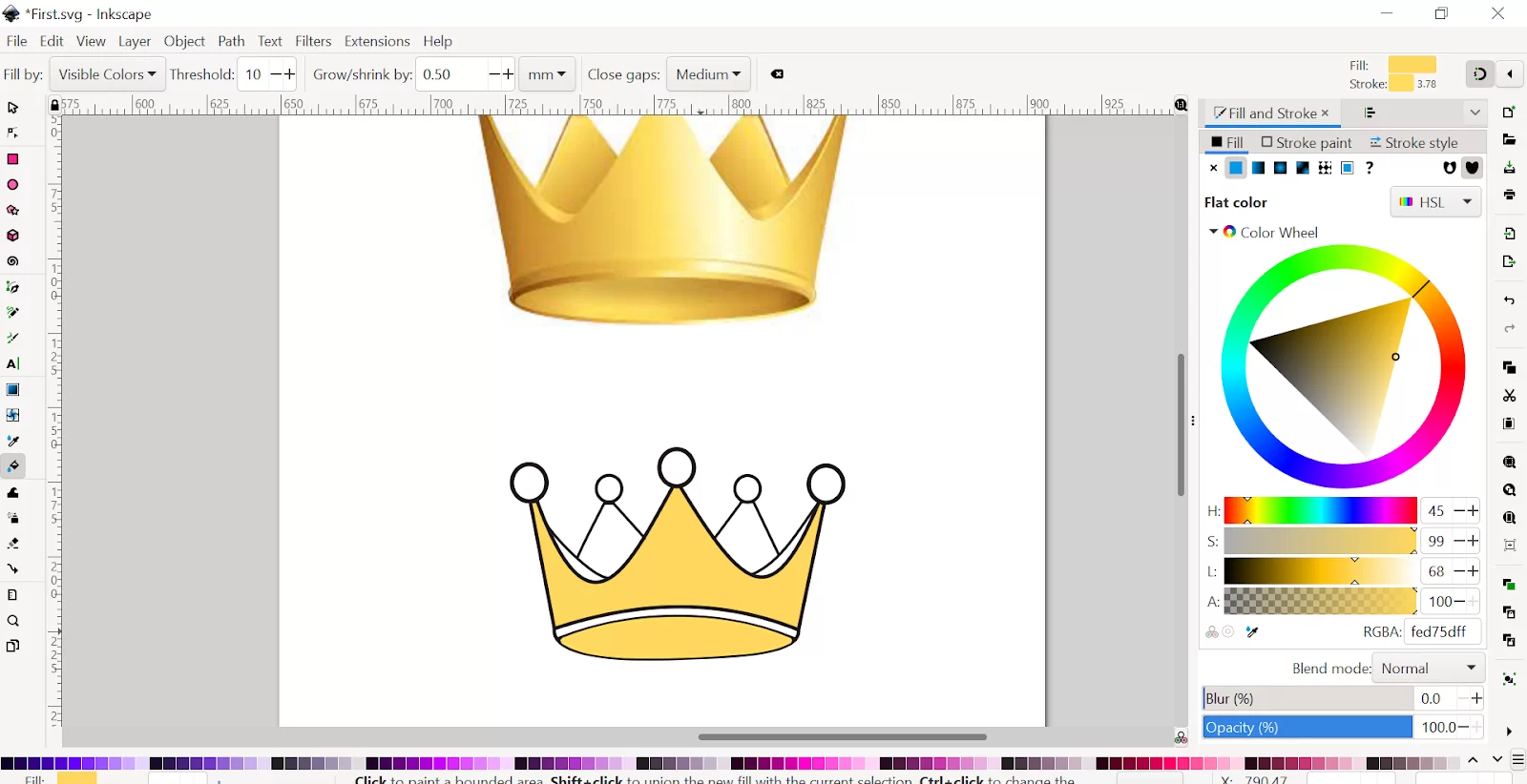 Inkscape Bucket Tool