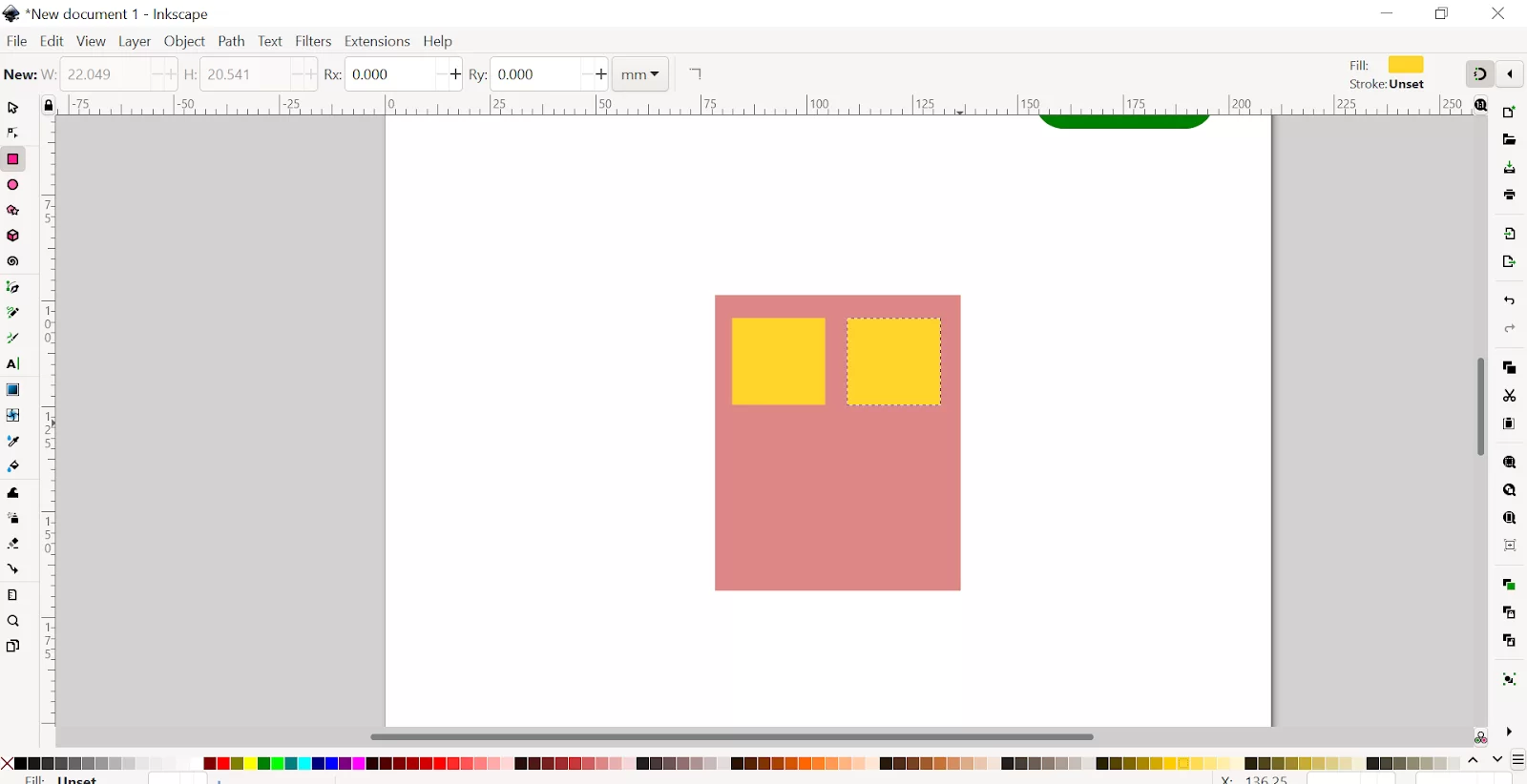 Inkscape Rectangle Tool