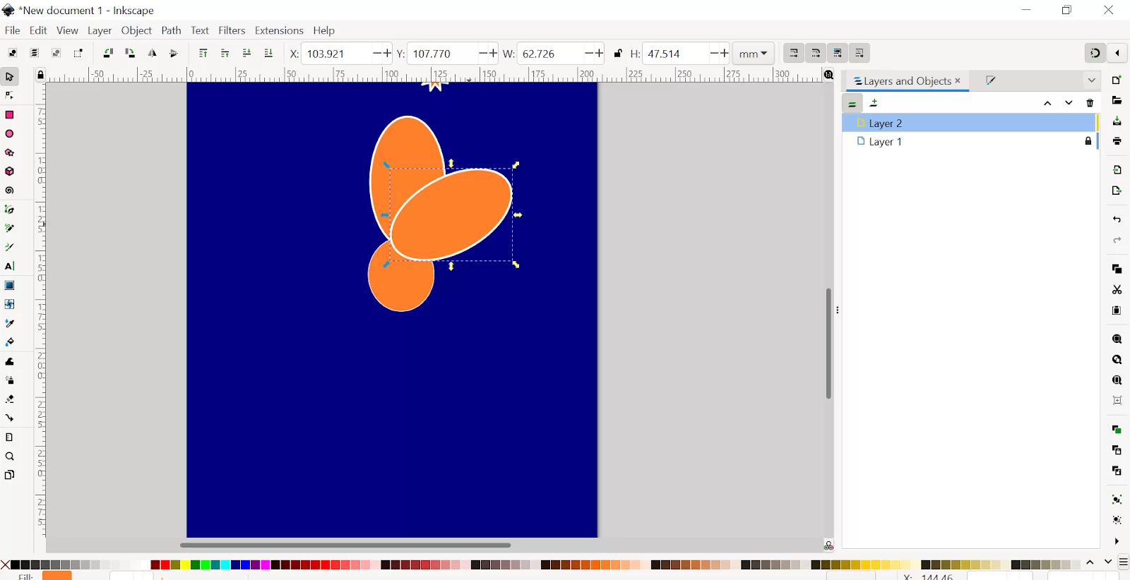 Shapes in Inkscape