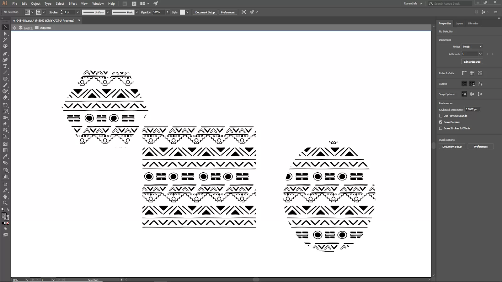 Applying Pattern To Swatches In Illustrator