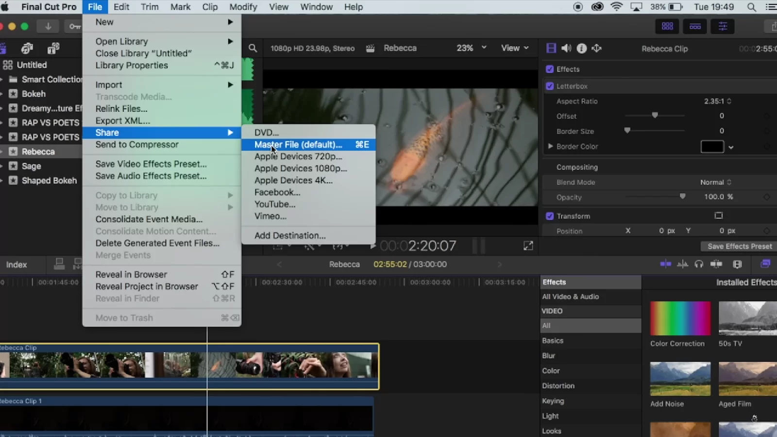 Export Video From Final Cut Pro