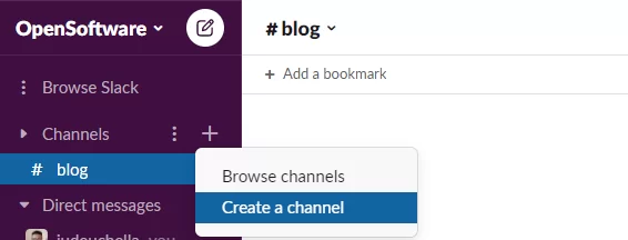 Create Slack Channel