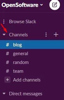 Select Slack Channel