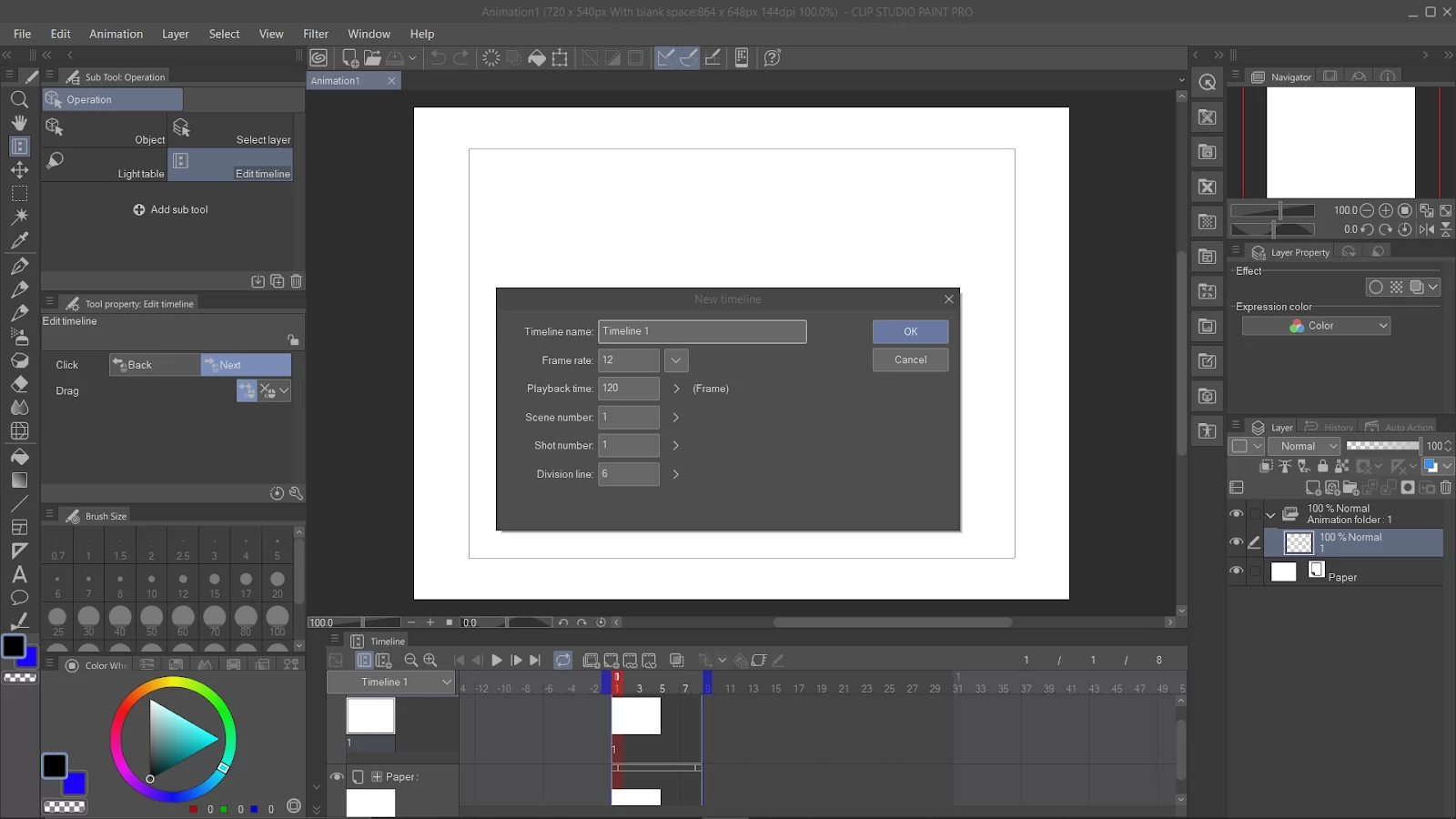 Adjust Frame Rate in Clip Studio Paint
