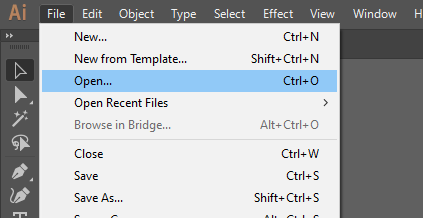 Open File in Illustrator