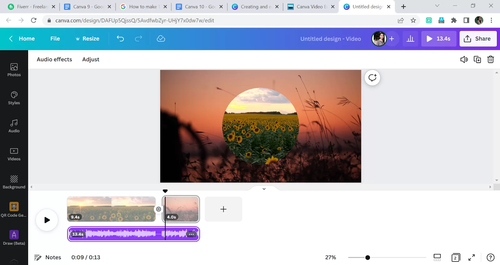 Play Video on Canva