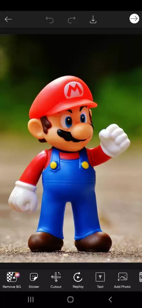 Super Mario Image in Picsart