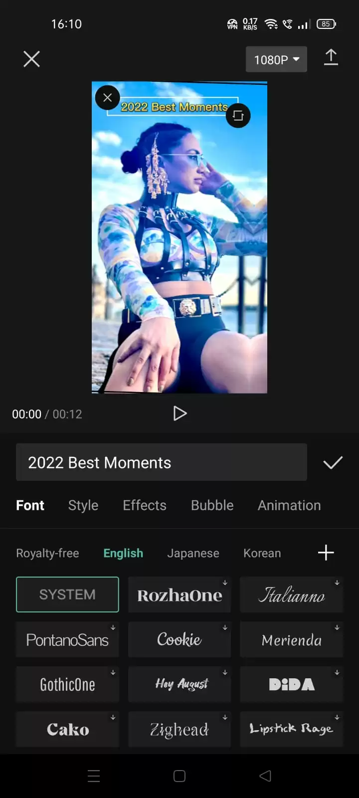 how to add text into capcut video