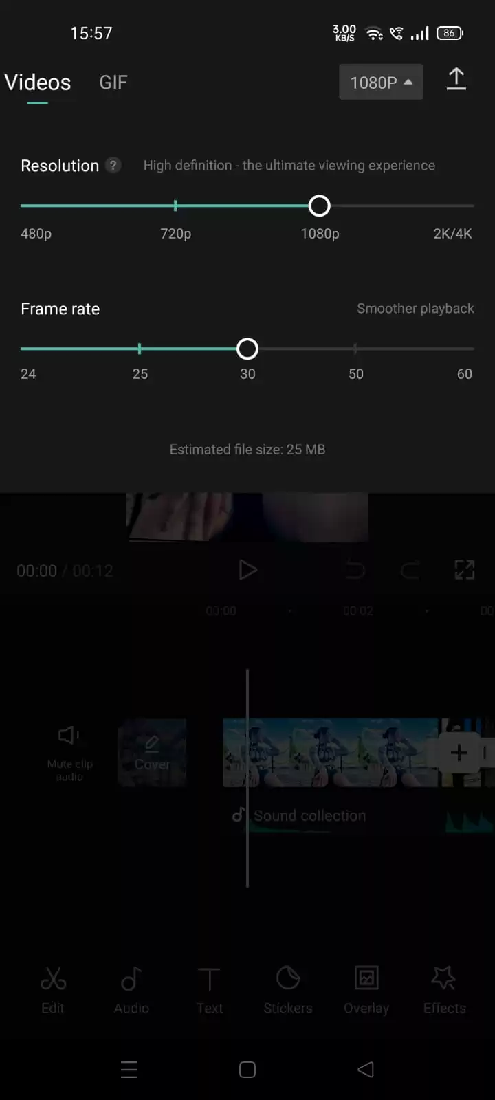 CapCut Video Resolution