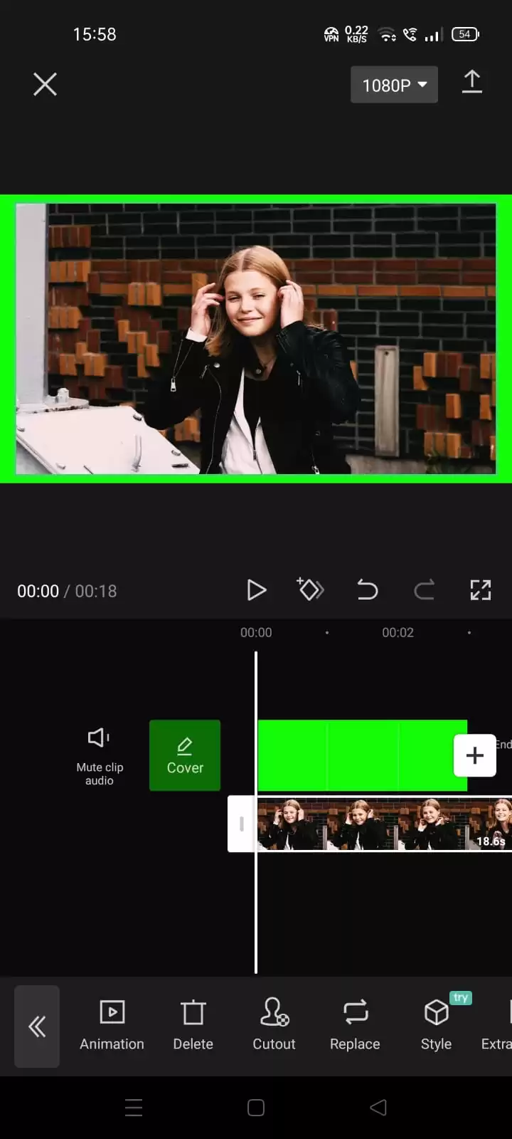Video Wwith Green Screen in CapCut