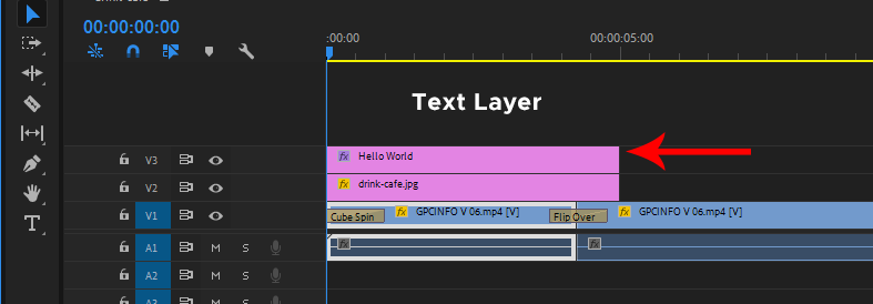 Text layer Premiere Pro
