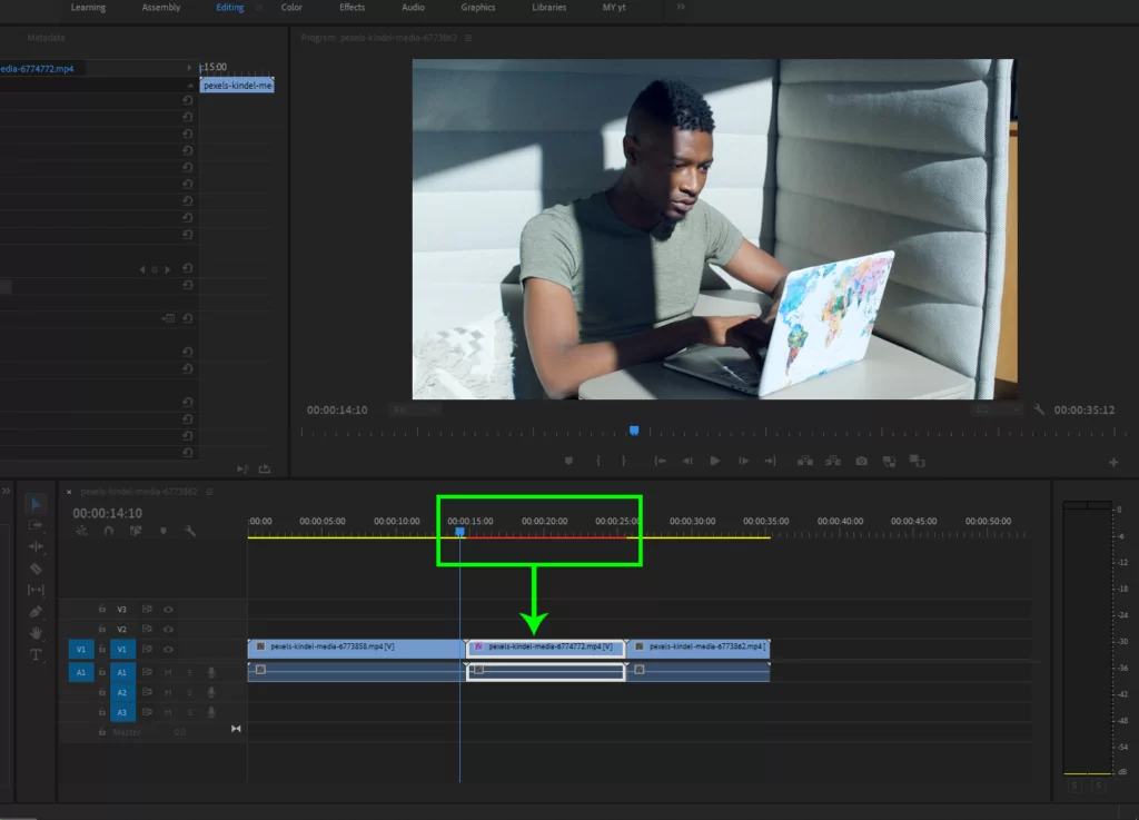 red bar premiere pro