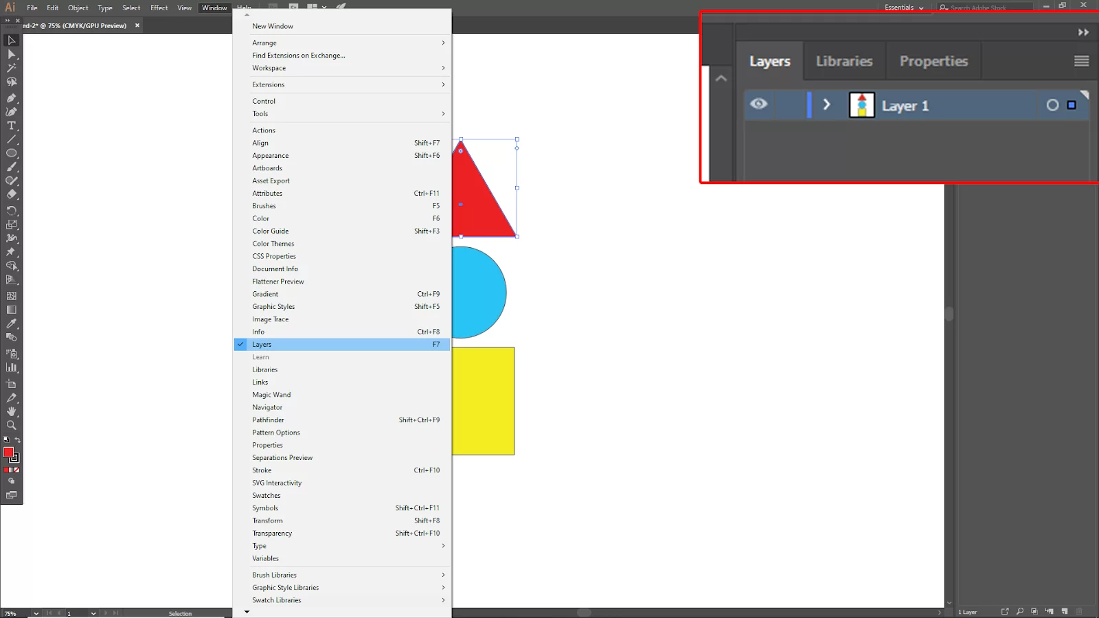 Illustrator Layers Panel