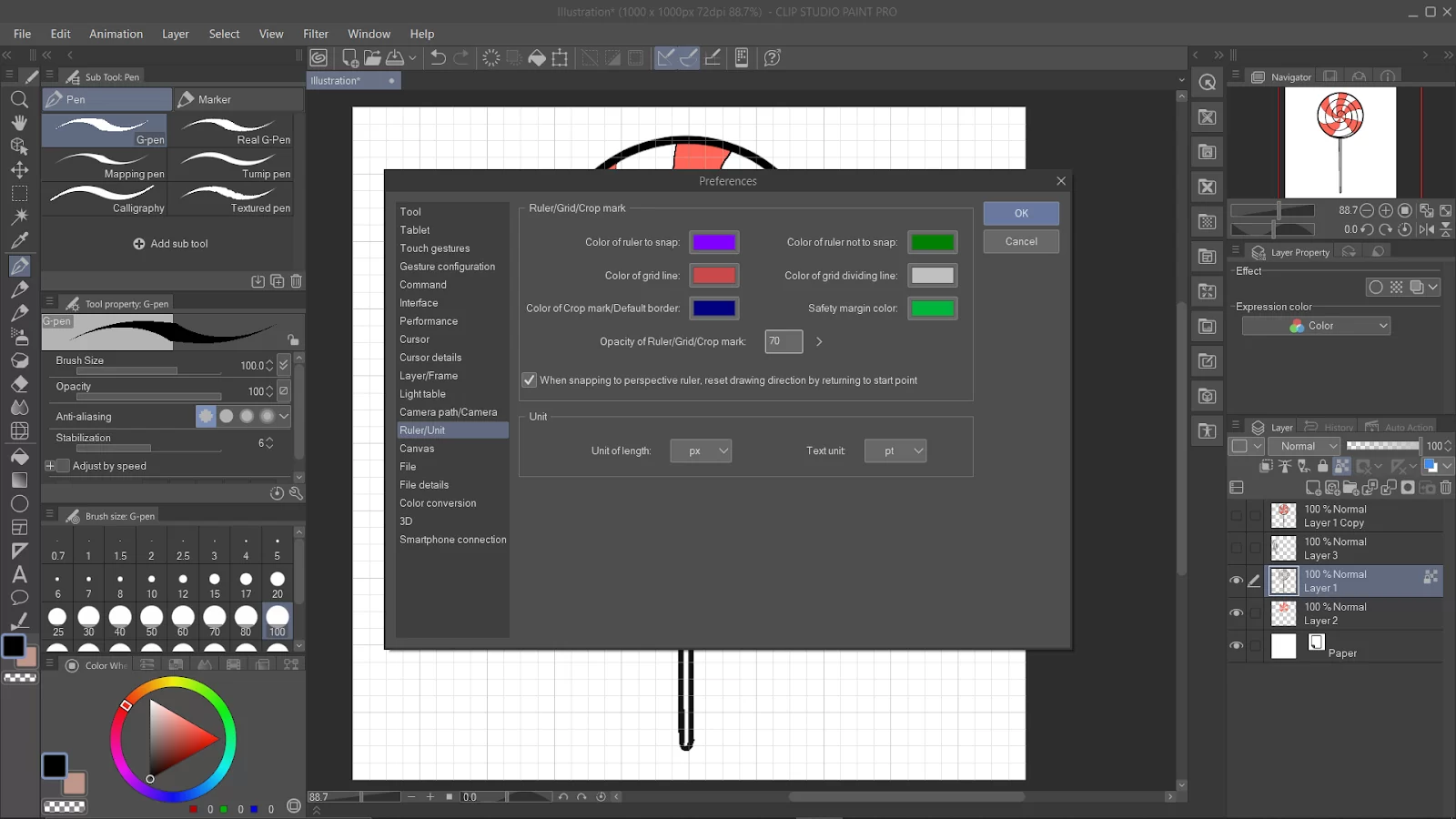 Ruler/Unit Option