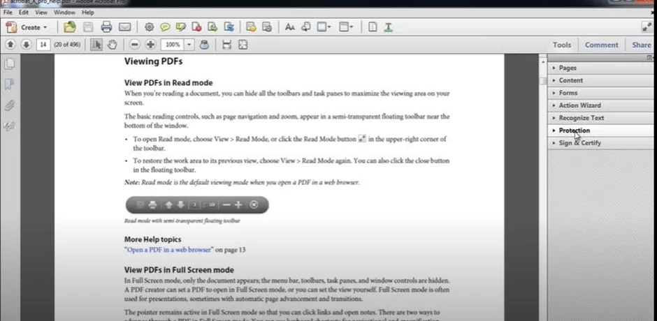 launch the Adobe Acrobat Reader and open the PDF file you wish to edit