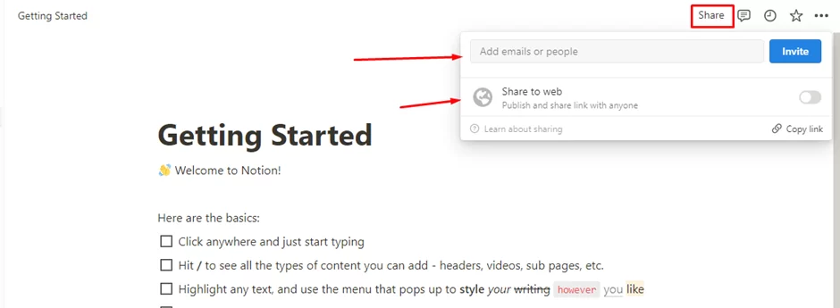 Notion permissions